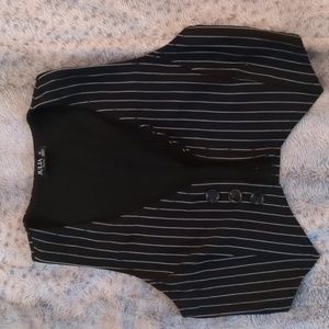 Pinstripe vest